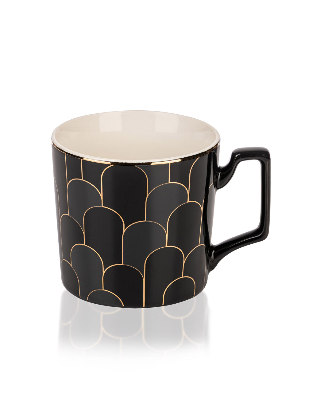 LCW HOME Geometric Patterned Porcelain Mug 360 Ml -W25062Z8