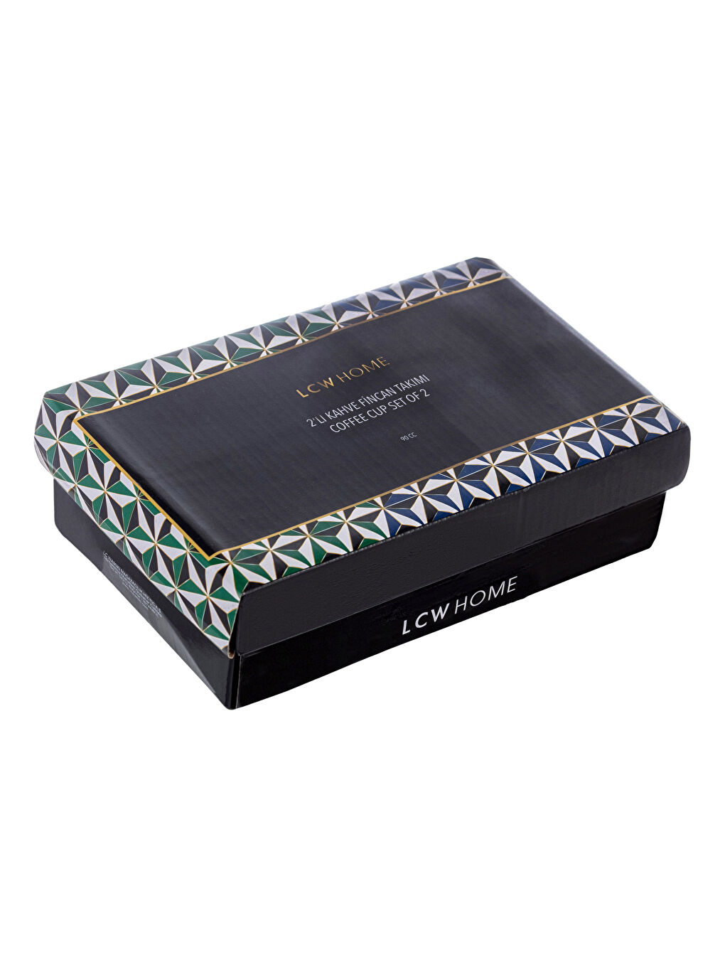 Set de Cești de Cafea din Porțelan Imprimat de 2 Bucăți-4