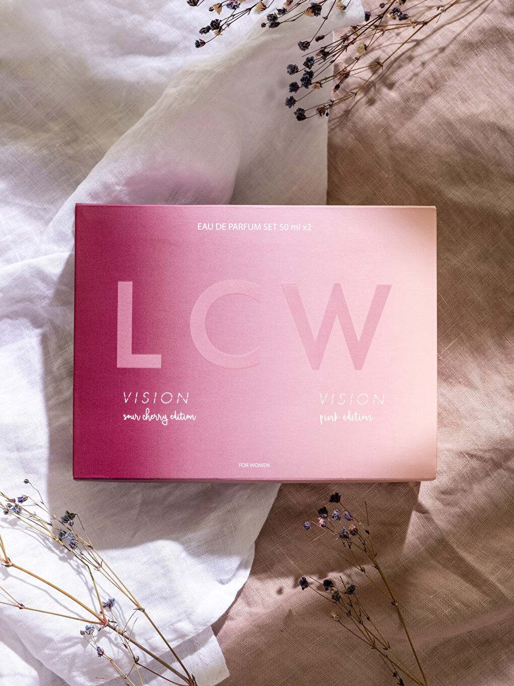 Pink + Cherry Edition EDP Women's Perfume Set 2 Pcs 50 Ml-2