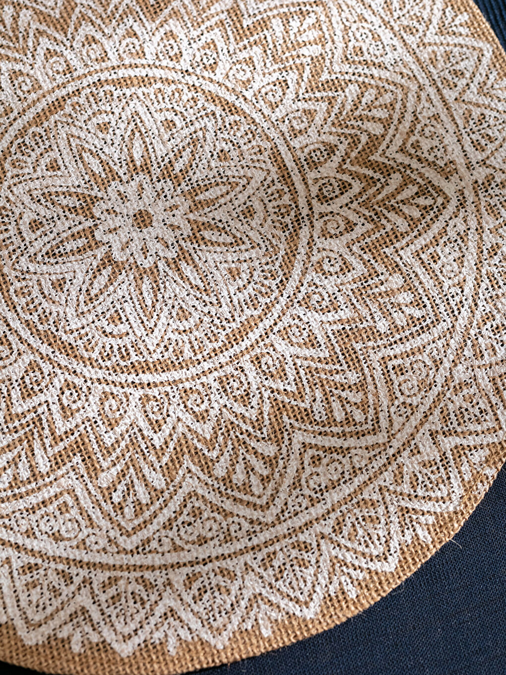 Ethnic Pattern Jute Placemat 40x40 Cm -W26293Z8-LU7