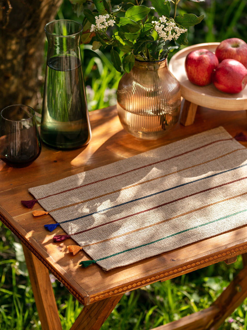 LCW HOME Tassel Detailed Striped Placemat 36x48 Cm -W26303Z8-F9C