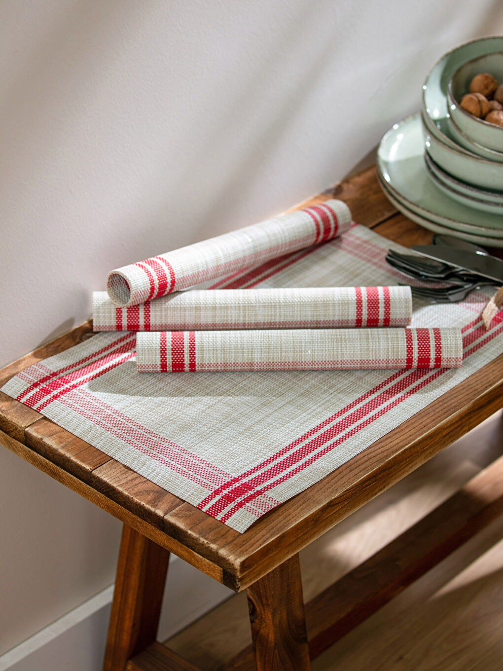 Ριγέ Σουπλά 4 Τεμάχια 45x30 Cm-1