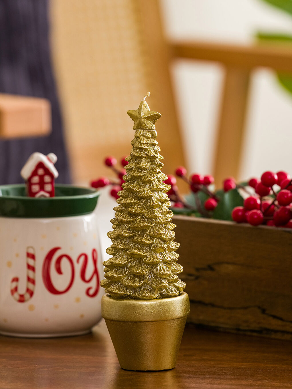 LCW HOME Christmas Themed Decorative Candle 20 Cm -W27489Z8-LUL