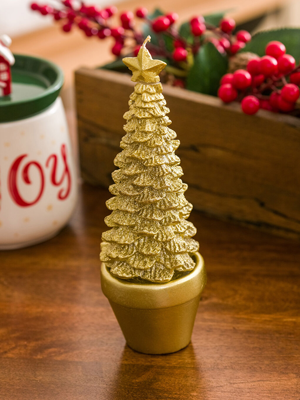 LCW HOME Christmas Themed Decorative Candle 20 Cm -W27489Z8-LUL