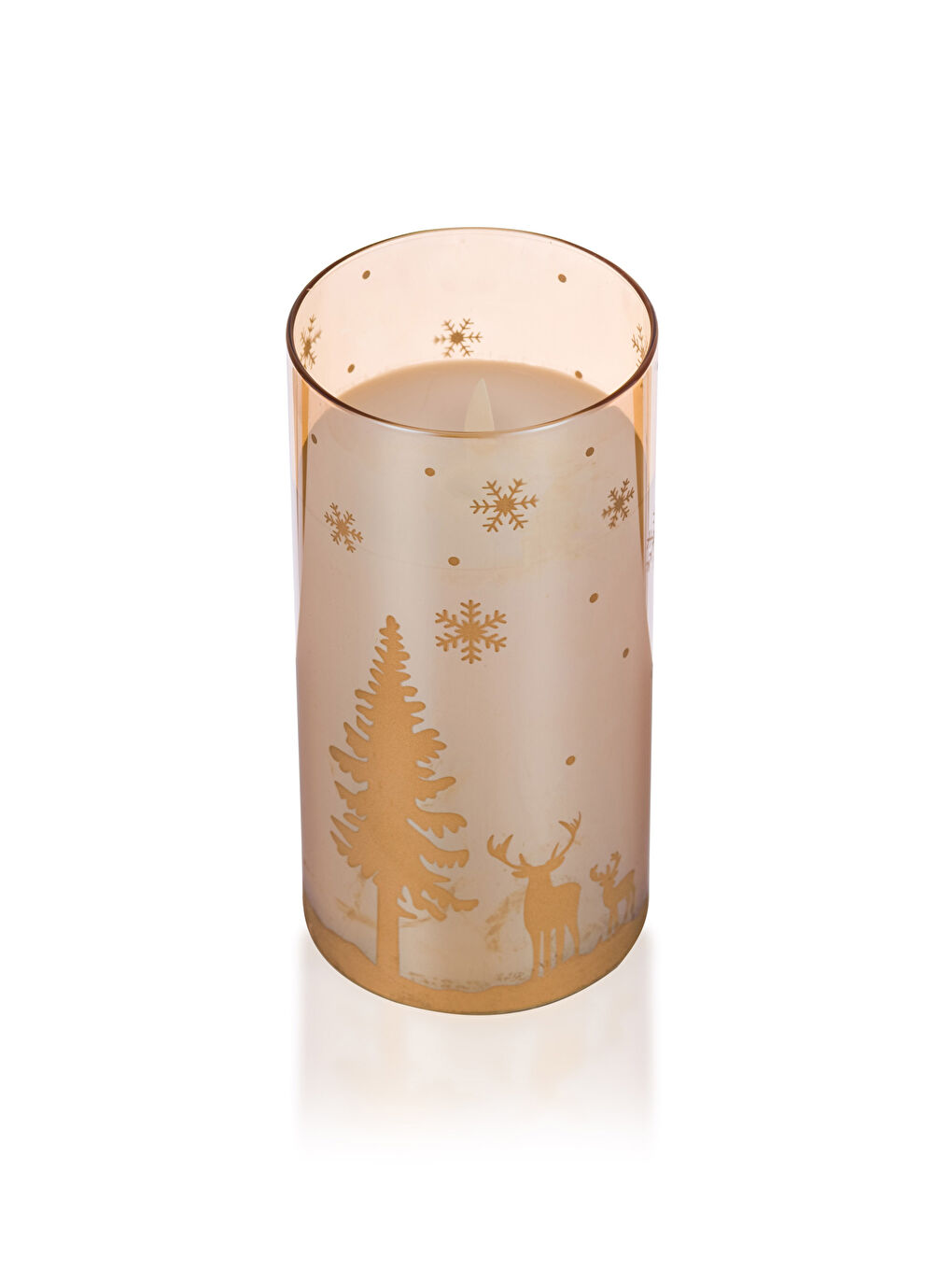 LCW HOME Weihnachtlich Dekorative Glas Kerze -W27492Z8-LS0