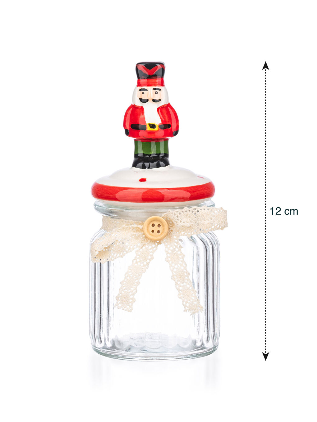 LCW HOME Nutcracker Shaped Glass Jar 230 Ml -W27519Z8-Q57