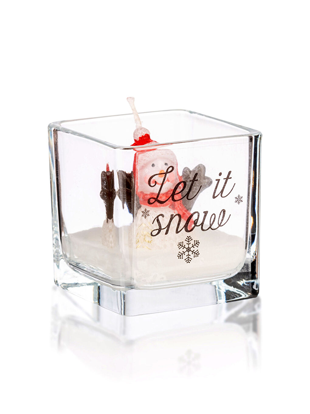 LCW HOME Christmas Themed Decorative Candle 5x5 Cm -W27531Z8-LQJ