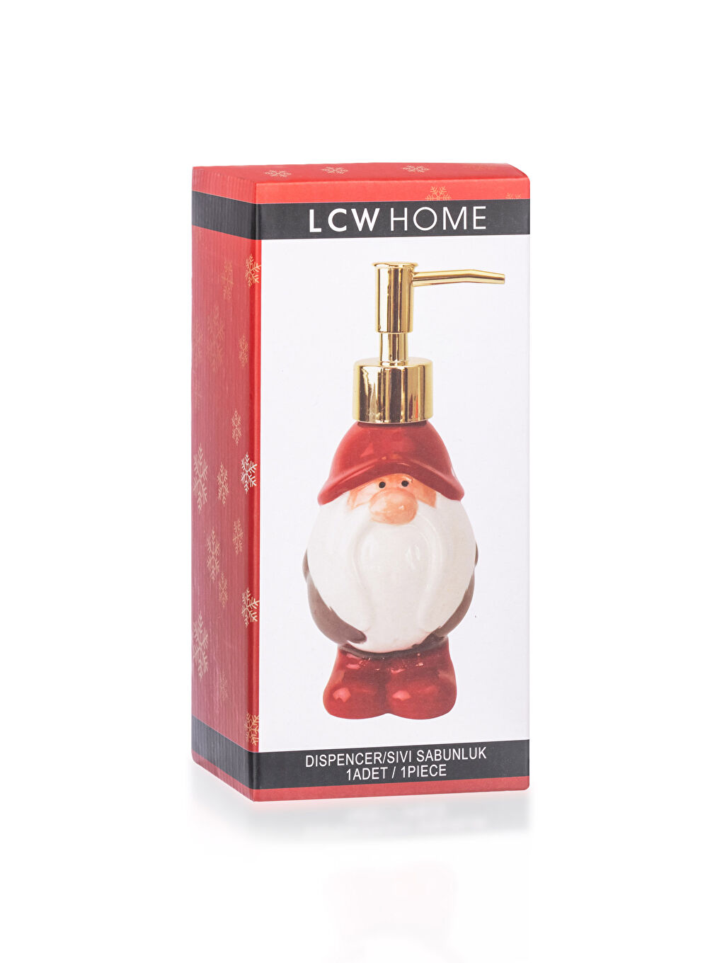 LCW HOME Christmas Themed Ceramic Liquid Soap Dispenser 200 Ml -W27565Z8-F9C