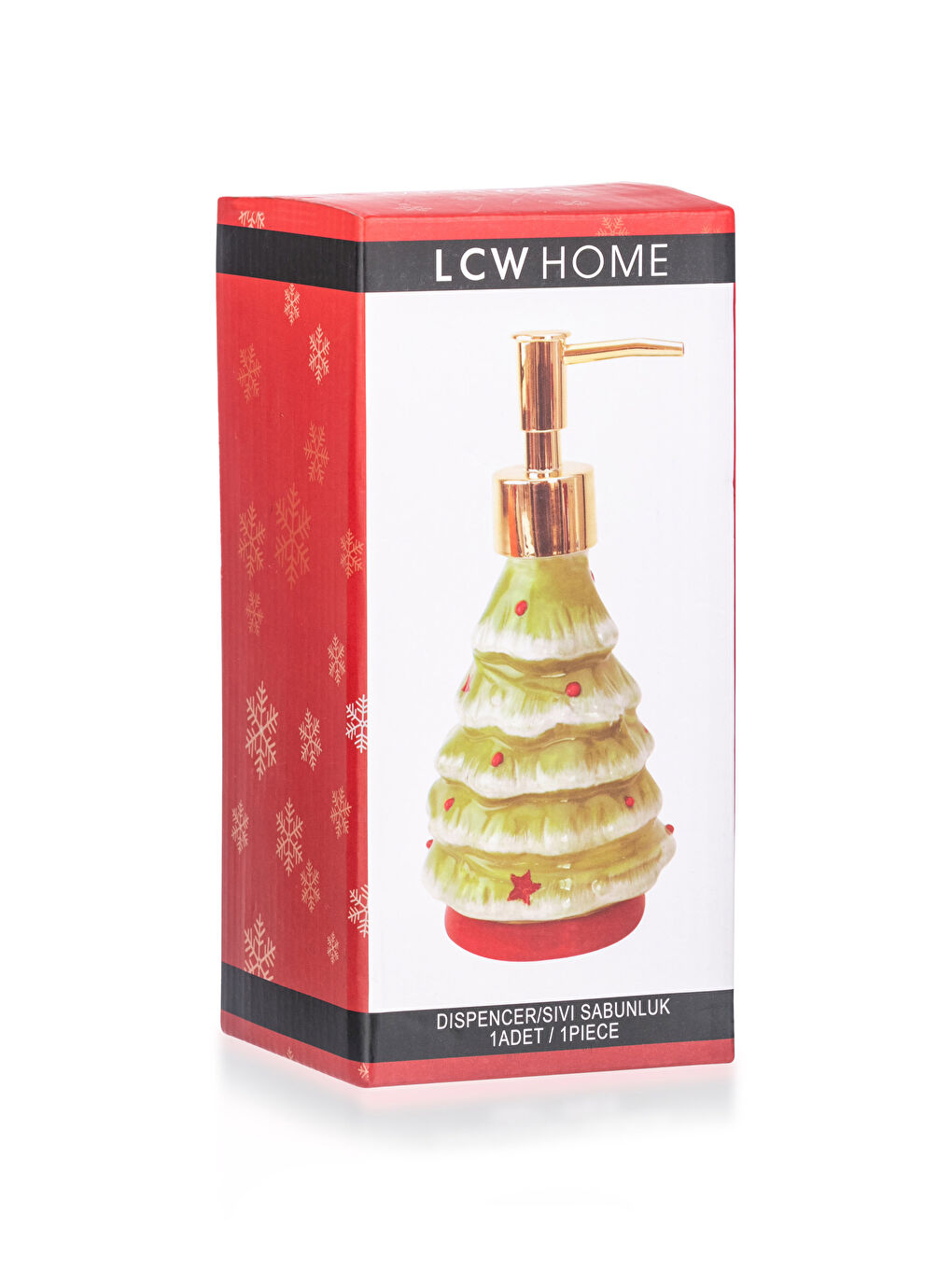 Christmas Themed Ceramic Liquid Soap Dispenser 215 Ml-3