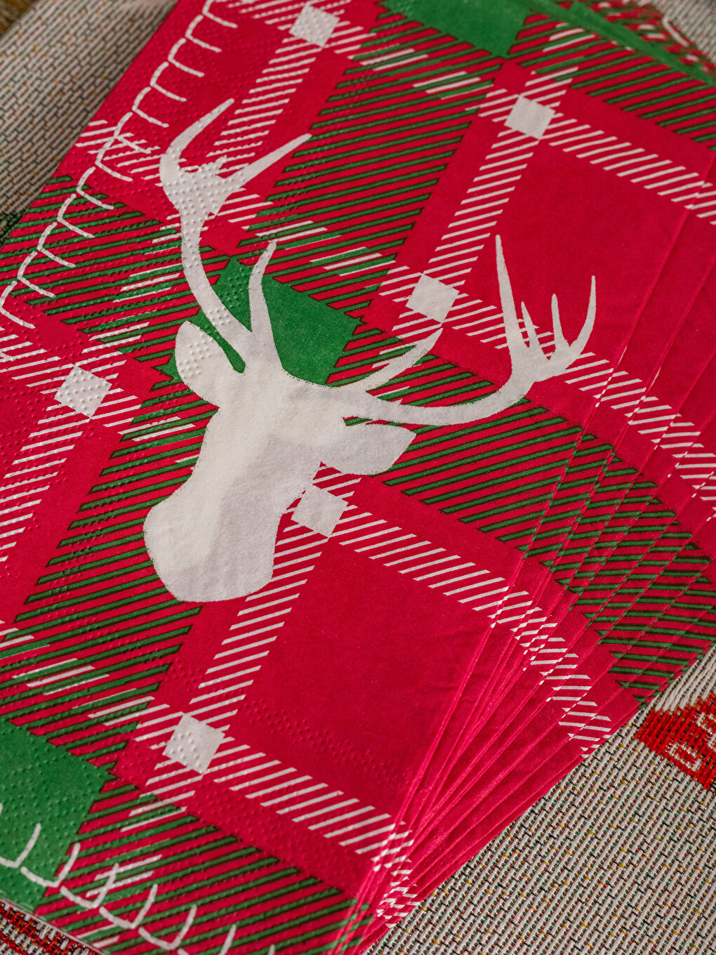 New Year Themed Printed Paper Napkin 10 pcs 33x40 Cm-2