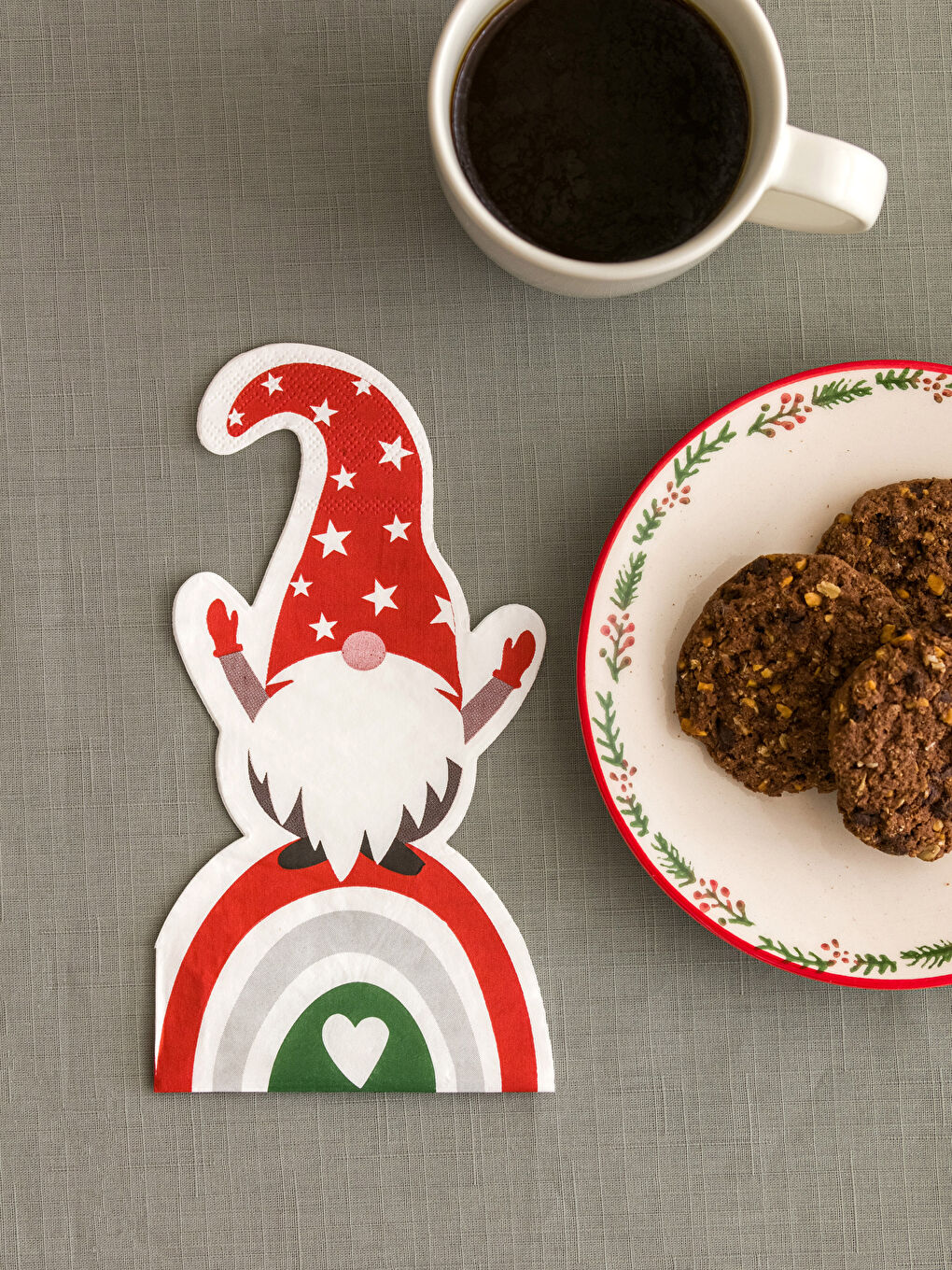 New Year Themed Printed Paper Napkin 20 Pcs 11x20 Cm