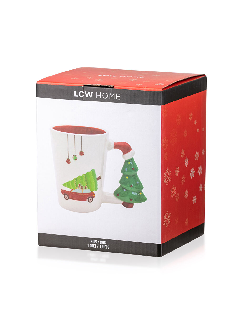 Коледна Тематична Отпечатана Керамична Чаша 410 мл-3