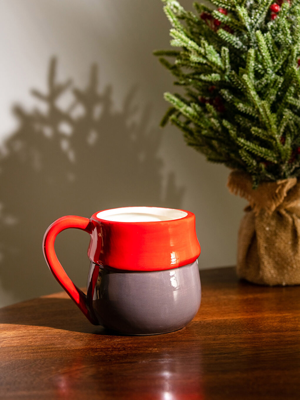 LCW HOME Christmas Themed Printed Ceramic Mug 420 Ml -W27673Z8-F9C