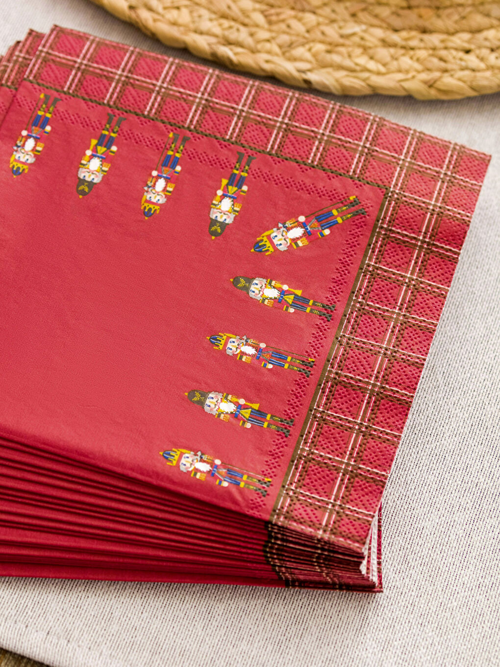 LCW HOME Nutcracker Printed Paper Napkin 20 Pcs 33x40 Cm -W27676Z8-F9C