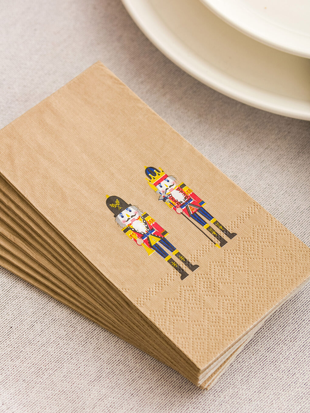 LCW HOME Christmas Themed Printed Paper Napkin 10 Pcs 8x16 Cm -W27677Z8-F9C