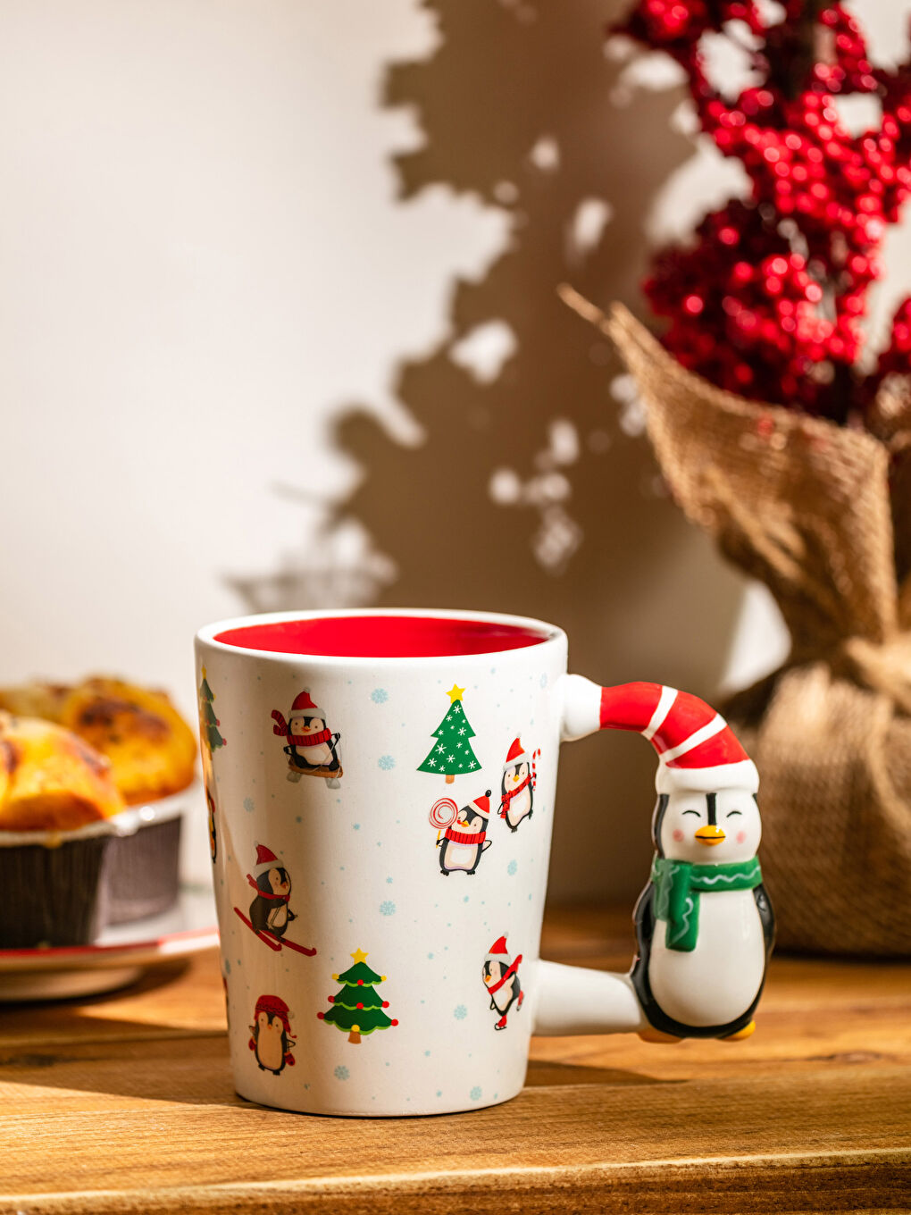 LCW HOME Karişik Yılbaşı Temalı Baskılı Seramik Kupa 410 ml