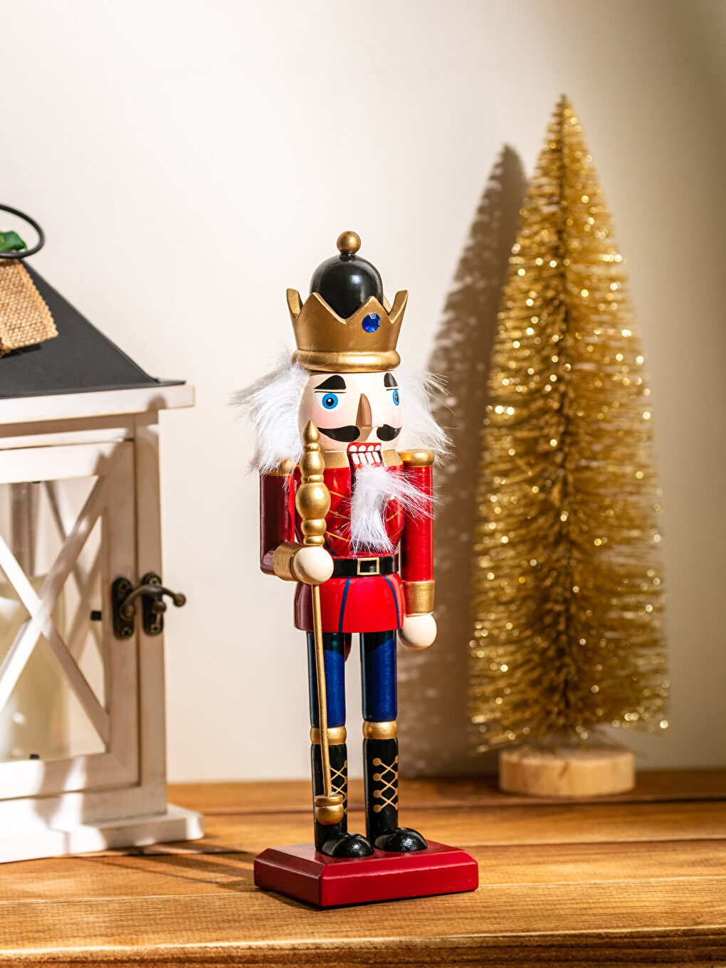 Karışık Fındıkkıran Figürlü Ahşap Biblo 25 cm