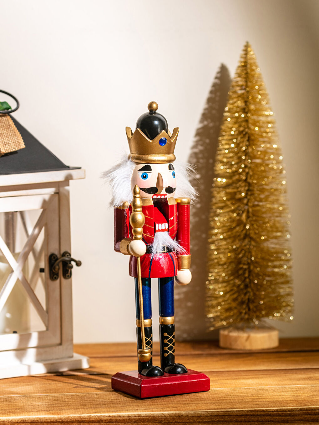 Karışık Fındıkkıran Figürlü Ahşap Biblo 25 cm-1