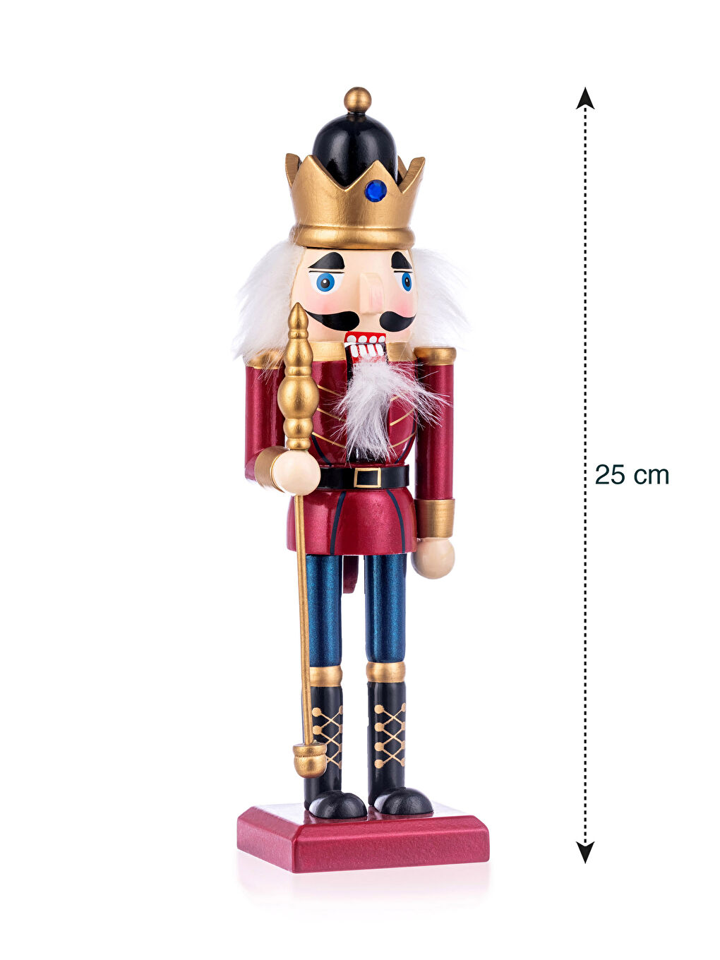 Karışık Fındıkkıran Figürlü Ahşap Biblo 25 cm-4