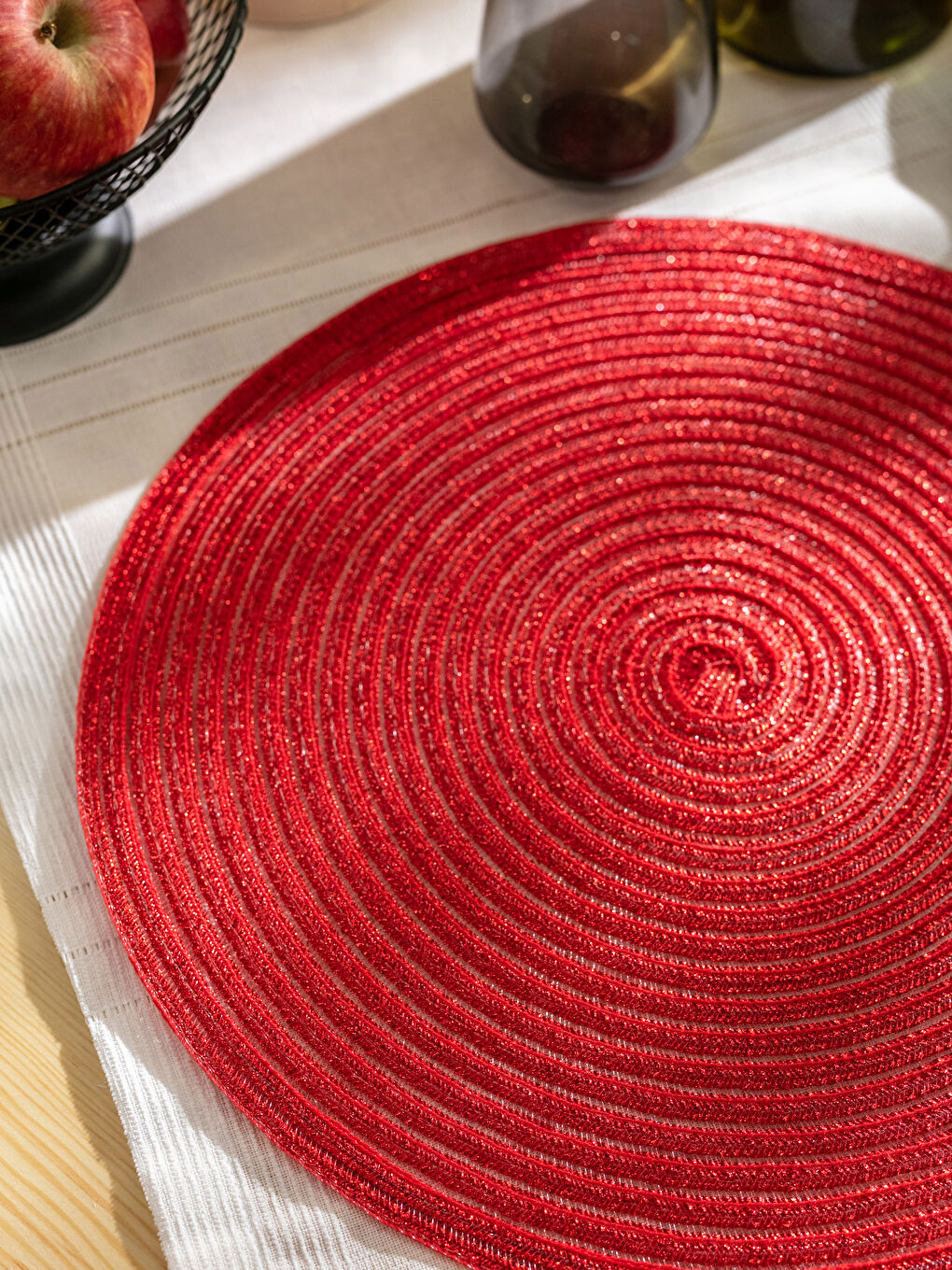 Schlichtes Rundes Tischset 38x38 cm-2