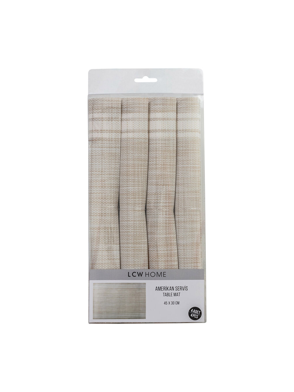 Set de table rayé 4 pièces 45x30 cm-4