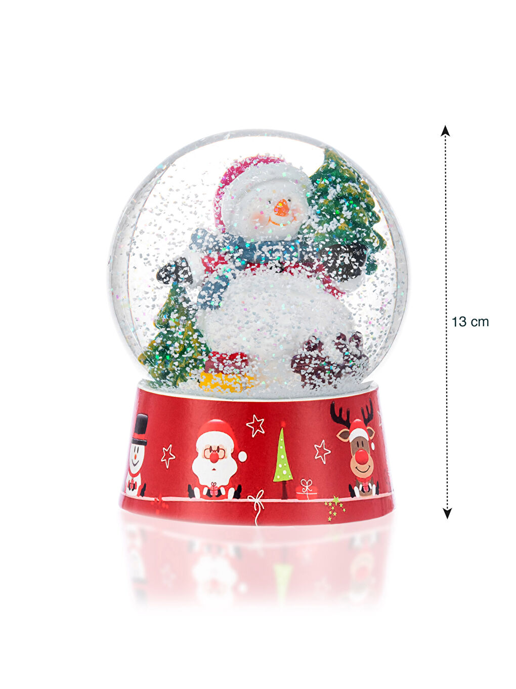 LCW HOME Karişik Yılbaşı Temalı Müzikli Kar Küresi 13 cm - 5