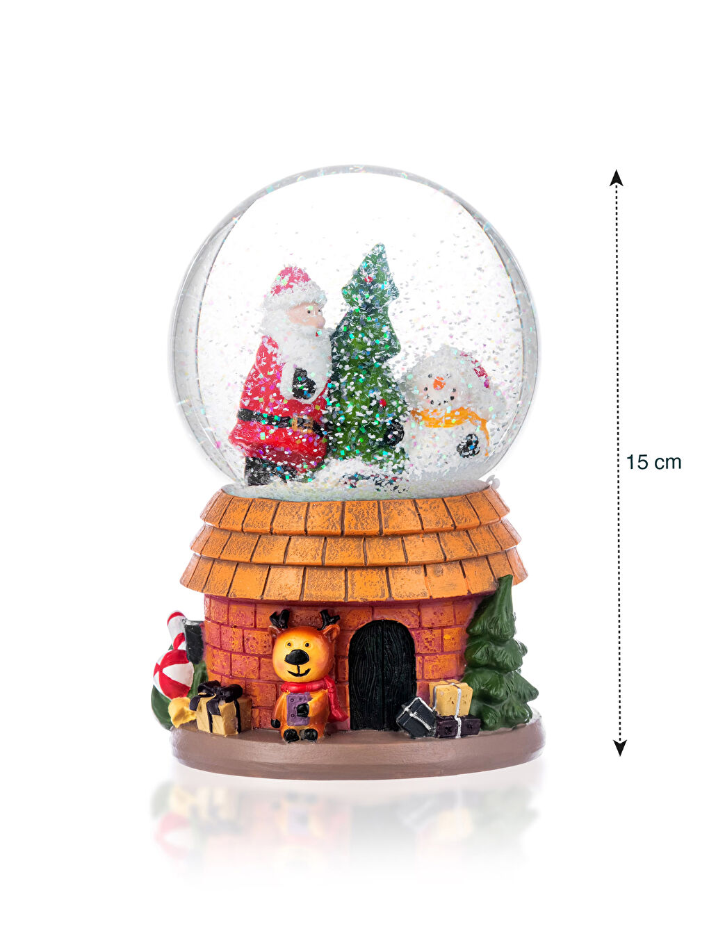 LCW HOME Weihnachtliche Schneekugel mit Musik 15 cm -W28476Z8-F9C