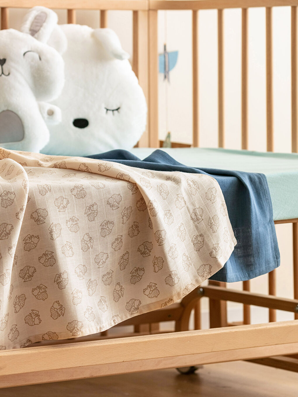 LCW baby حفاض موسلين قطن للأولاد - قطعتين -W29025Z1-LQB
