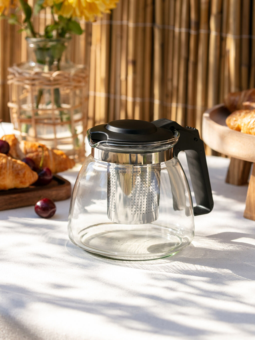 Шыны шәйнек тот баспайтын болат сүзгісімен 900 мл-1