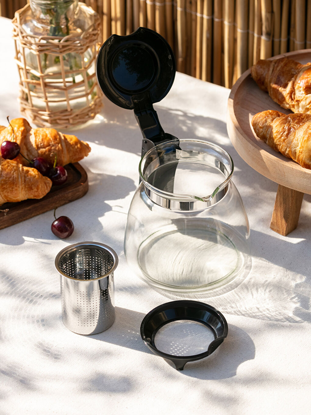 Шыны шәйнек тот баспайтын болат сүзгісімен 900 мл-3