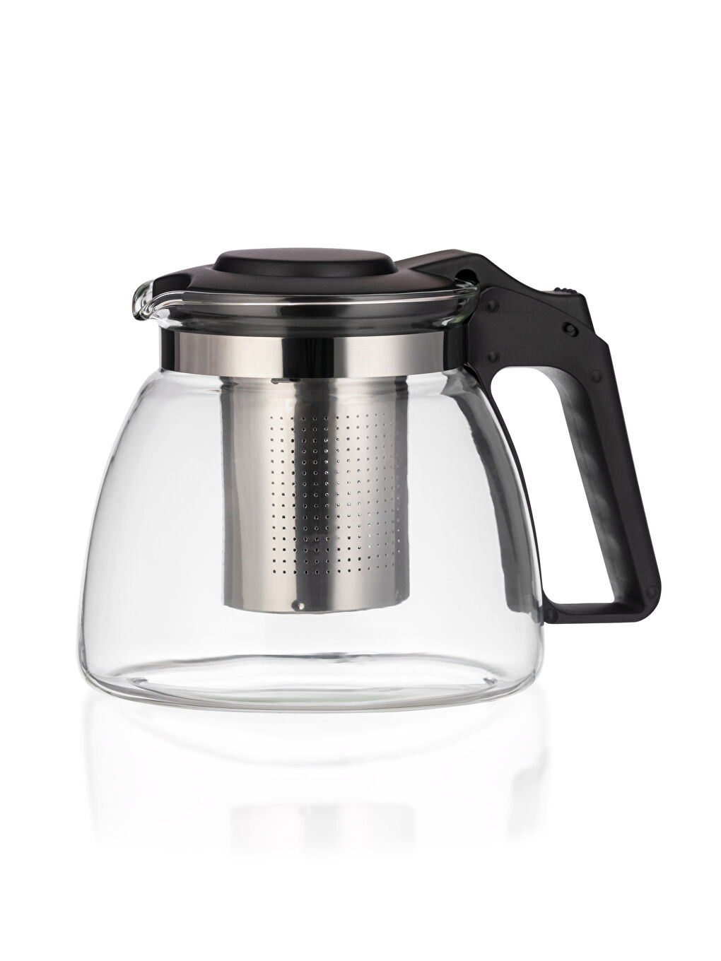 LCW HOME Paslanmaz Çelik Süzgeçli Cam Demlik 900 ml
