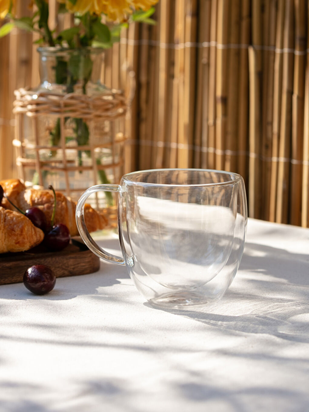 LCW HOME Çift Cidarlı Cam Kupa Bardak 250 ml -W29776Z8-Q57