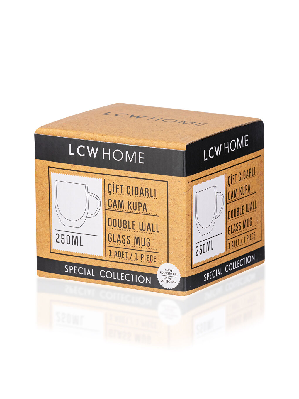 LCW HOME Çift Cidarlı Cam Kupa Bardak 250 ml -W29776Z8-Q57