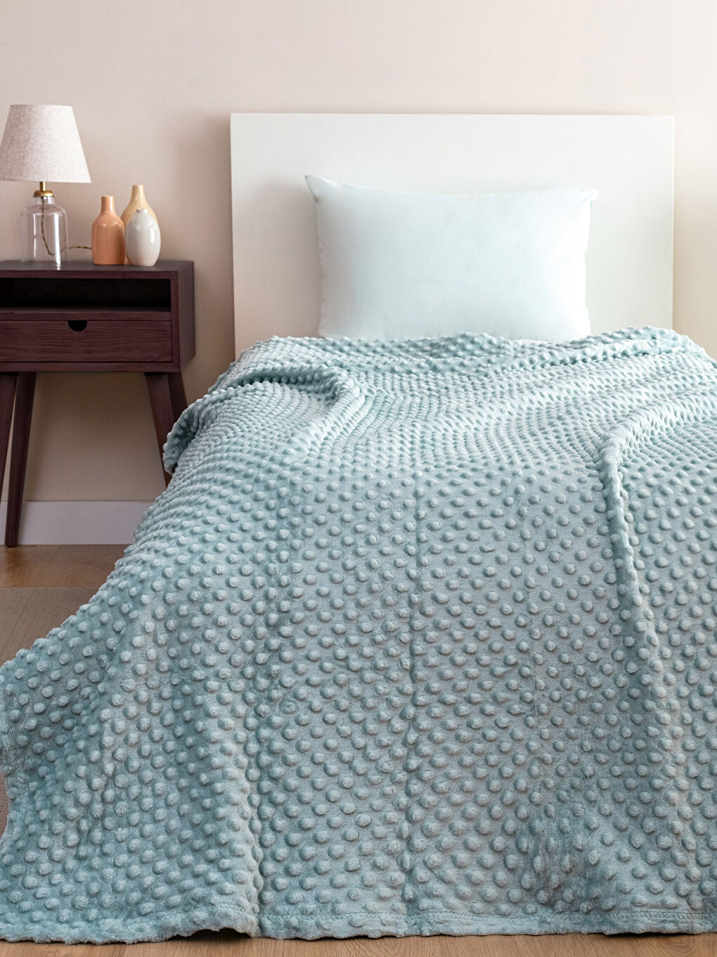 Welsoft Bud Patterned Single Blanket 150x220 Cm