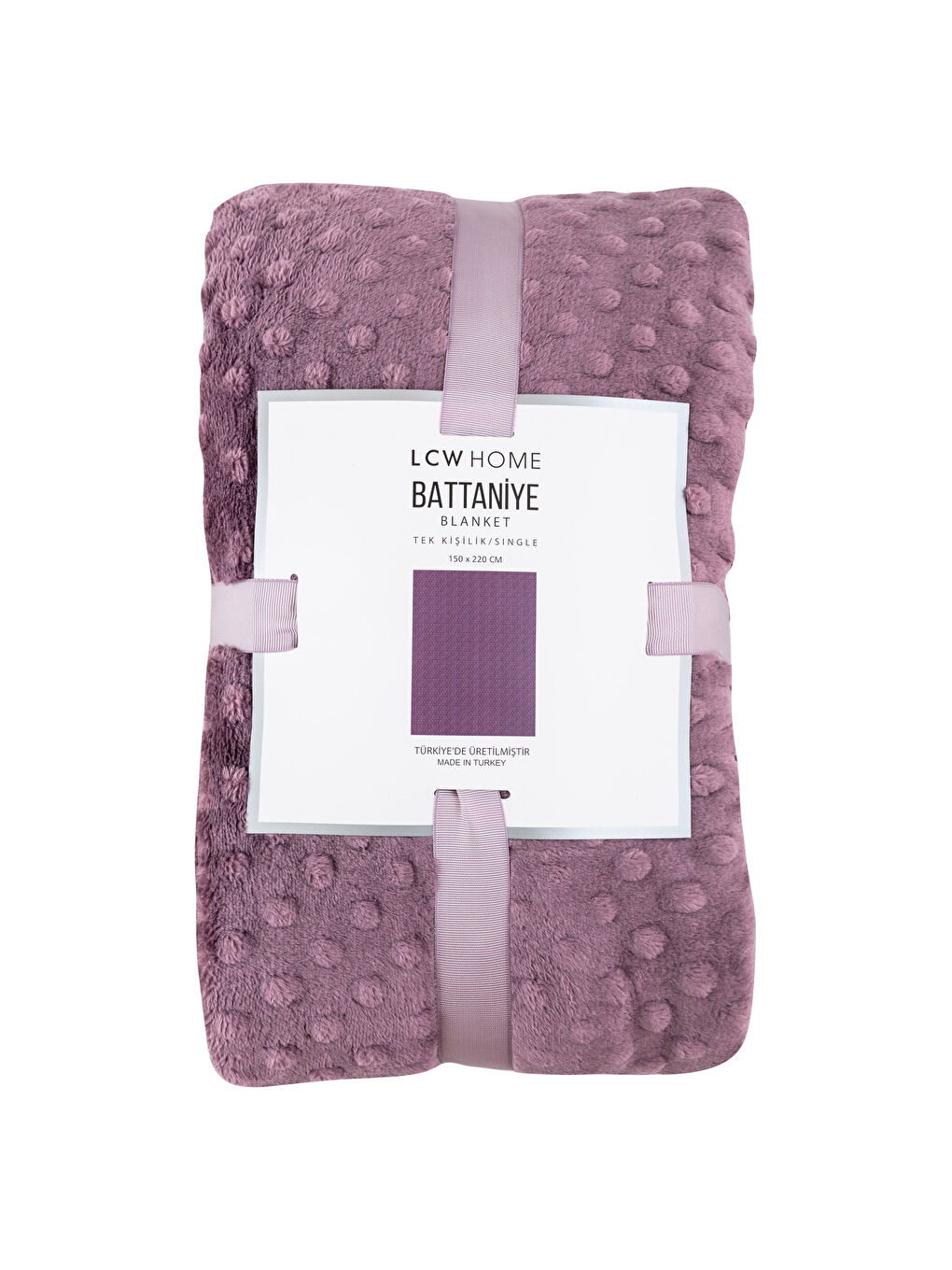 Велсофт бүршік өрнекті бір кісілік көрпе жамылғысы 150x220 см-4