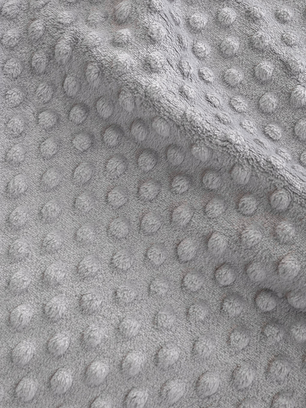 Gri Çift Kişilik Kendinden Desenli Battaniye 200x220 cm-2