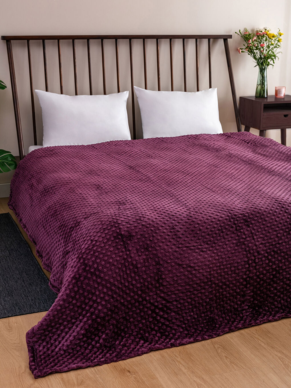Double Self Patterned Blanket 200x220 Cm