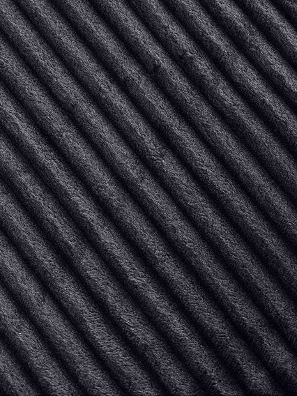 Antrasit Wellsoft Fitilli Çift Kişilik Battaniye 200x220 cm-2