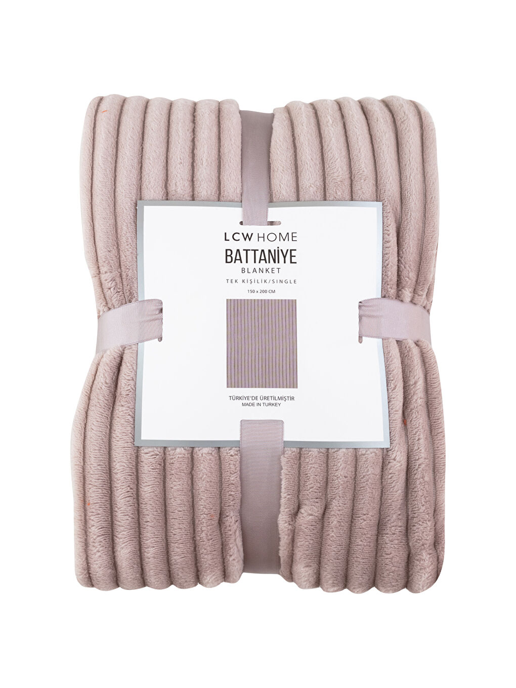 Bej Wellsoft Fitilli Tek Kişilik Battaniye 150x200 cm-4