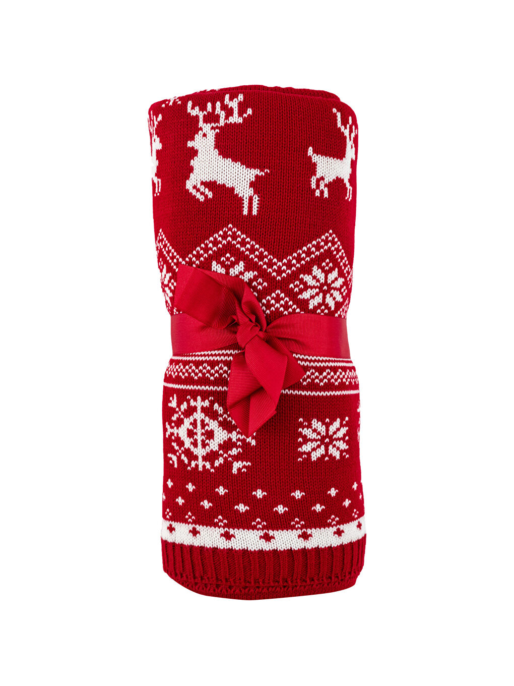 Karışık Yılbaşı Temalı Tek Kişilik Triko Battaniye 100x150 cm-3