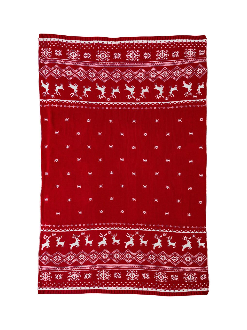 Karışık Yılbaşı Temalı Tek Kişilik Triko Battaniye 100x150 cm-4