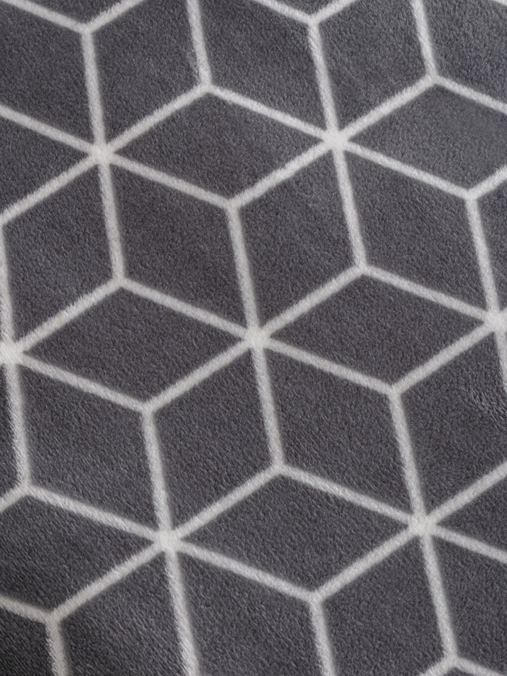 Gri Desenli Welsoft Çift Kişilik Battaniye 200x220 cm-2