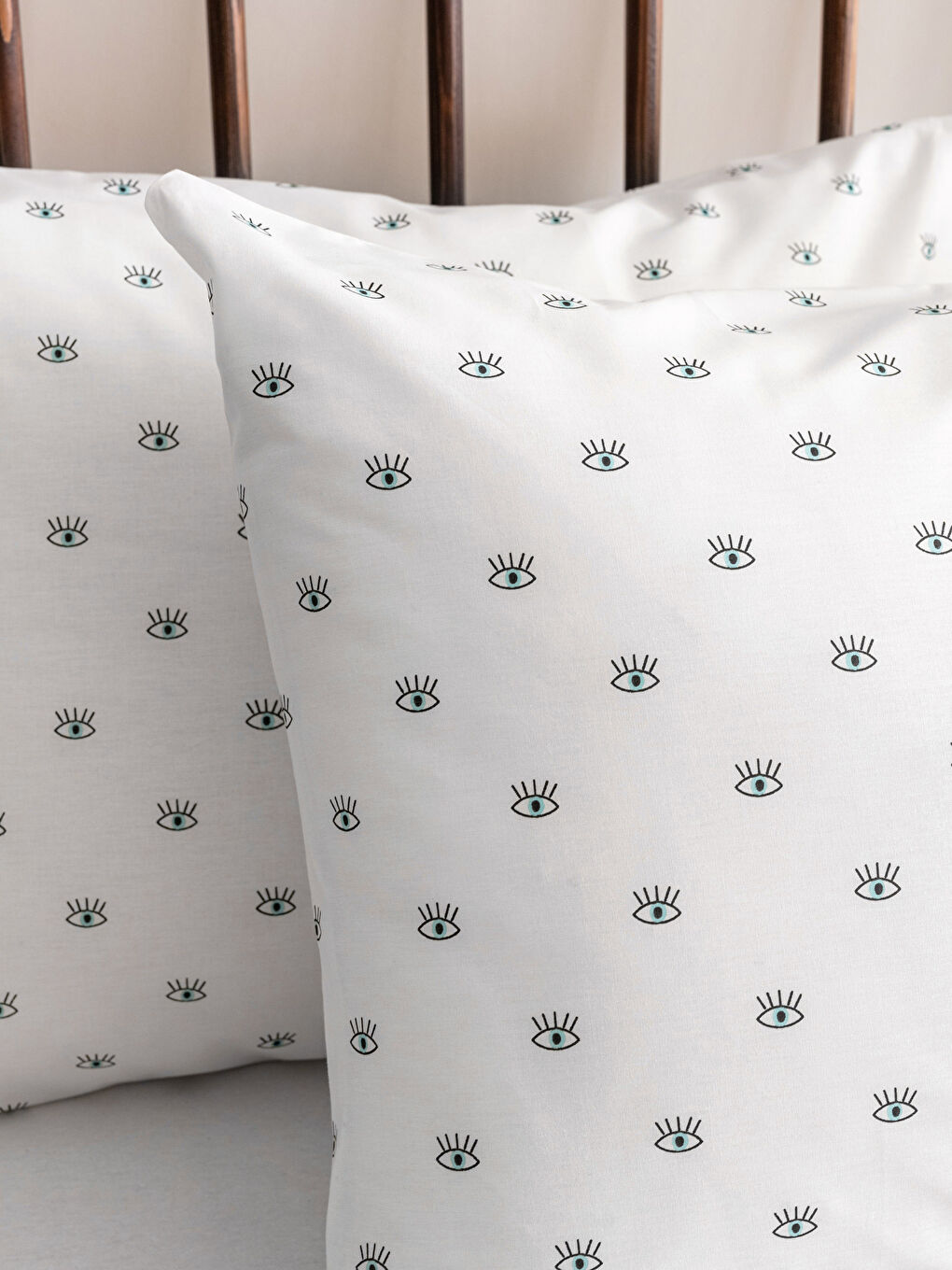 طقم غطاء لحاف مزدوج قطن مطبوع بعين-3