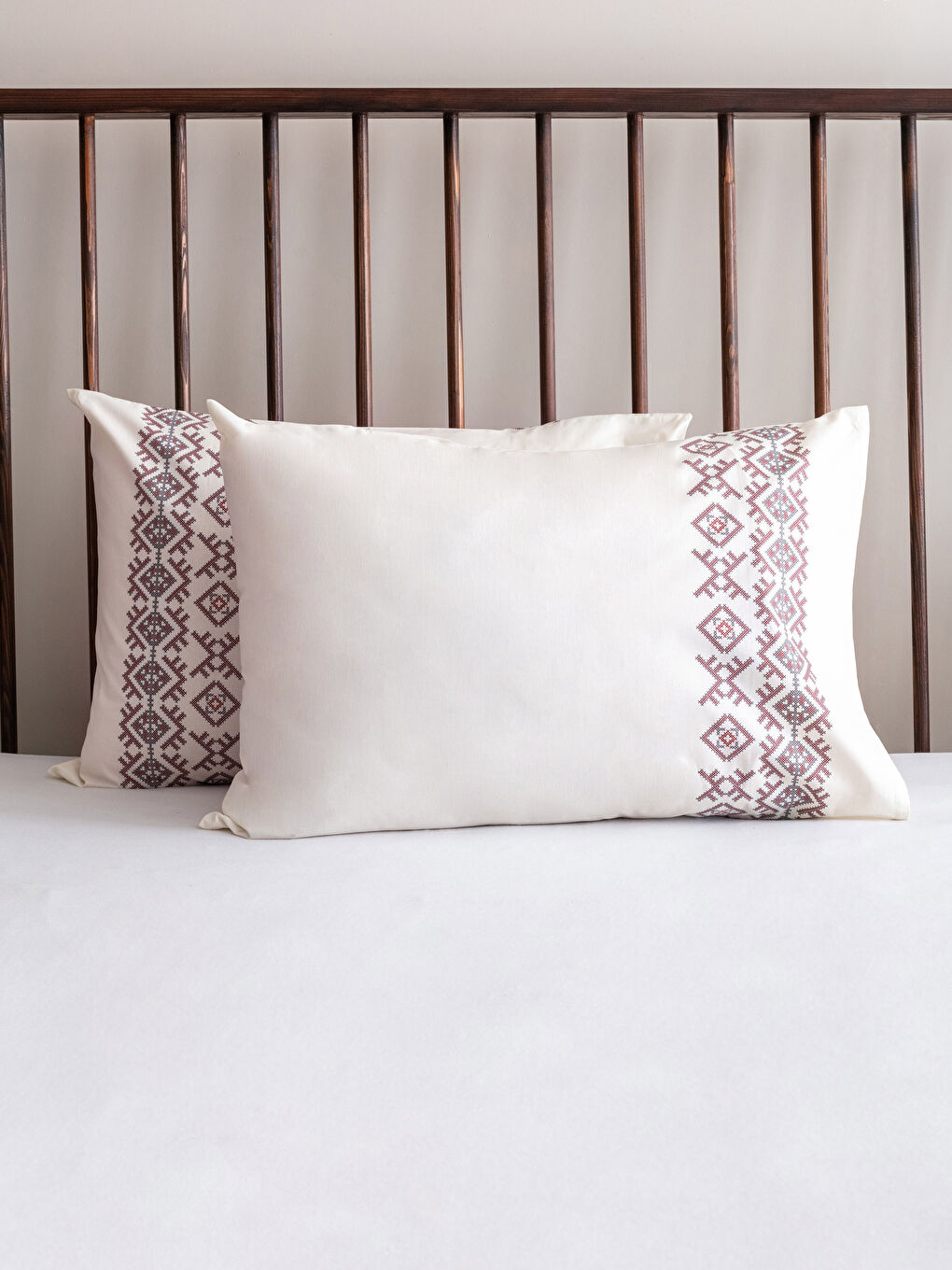 طقم غطاء لحاف مزدوج قطن بنقشة عرقية-2