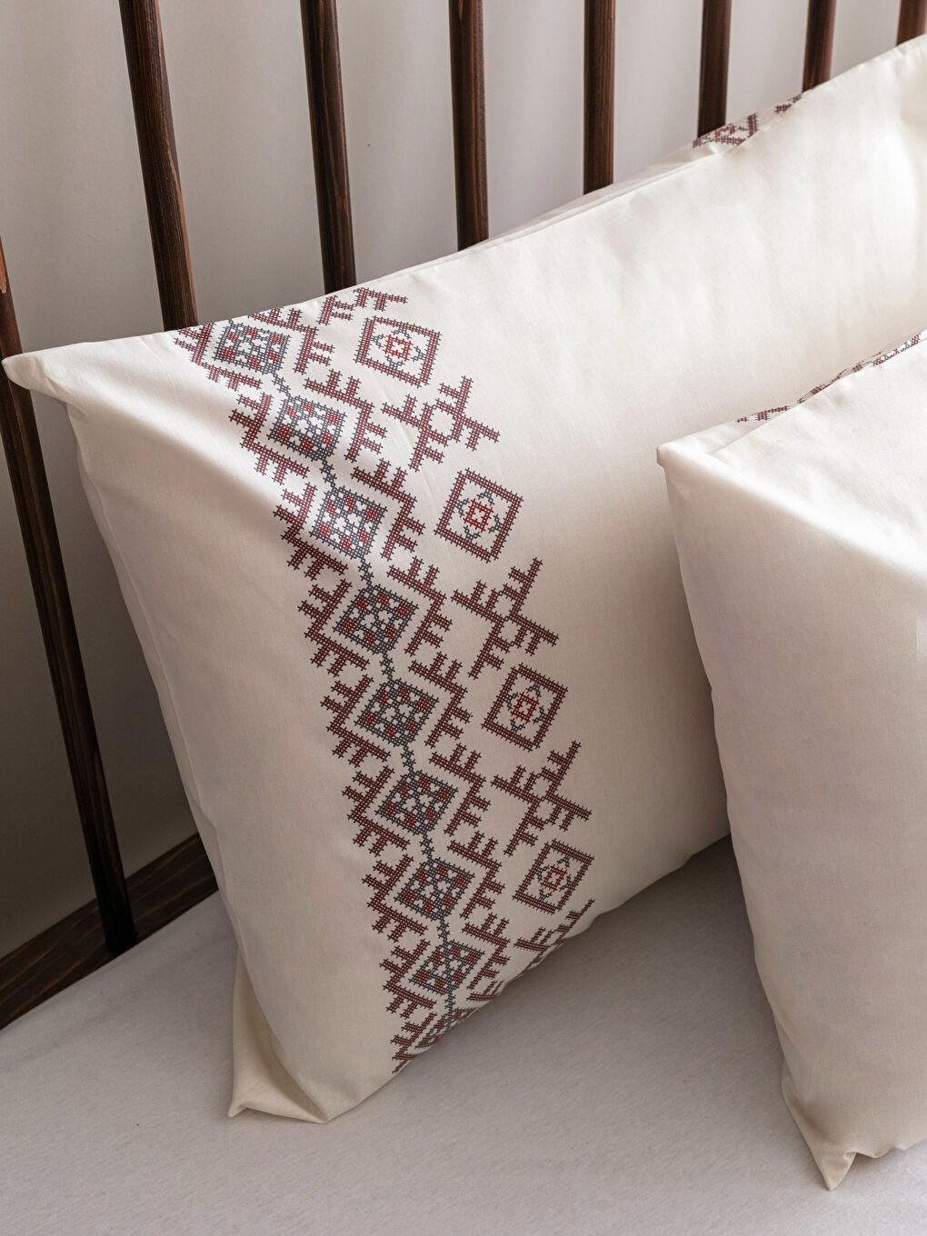 طقم غطاء لحاف مزدوج قطن بنقشة عرقية-3