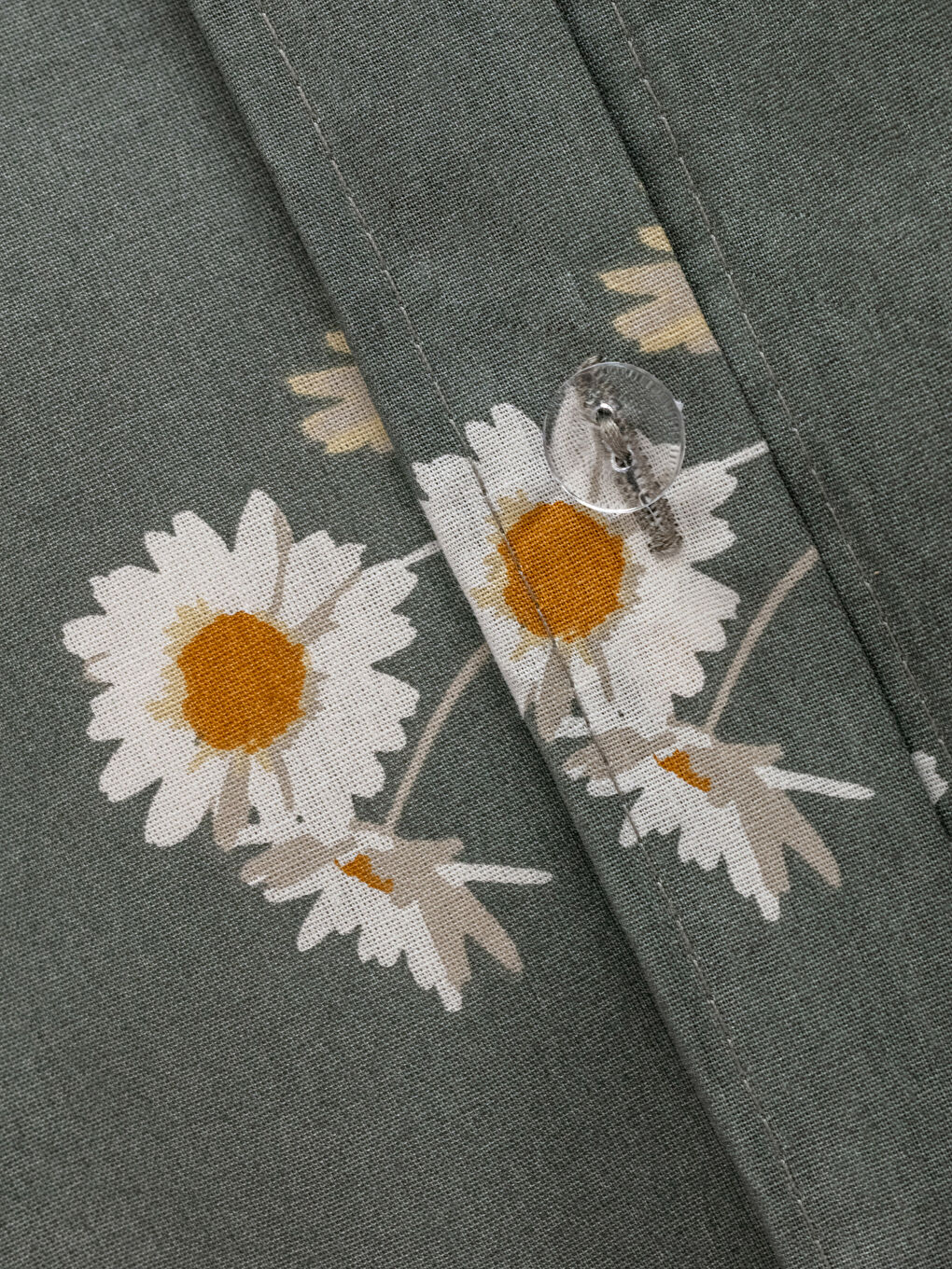 Karışık Papatya Baskılı Pamuklu Çift Kişilik Nevresim Seti-5