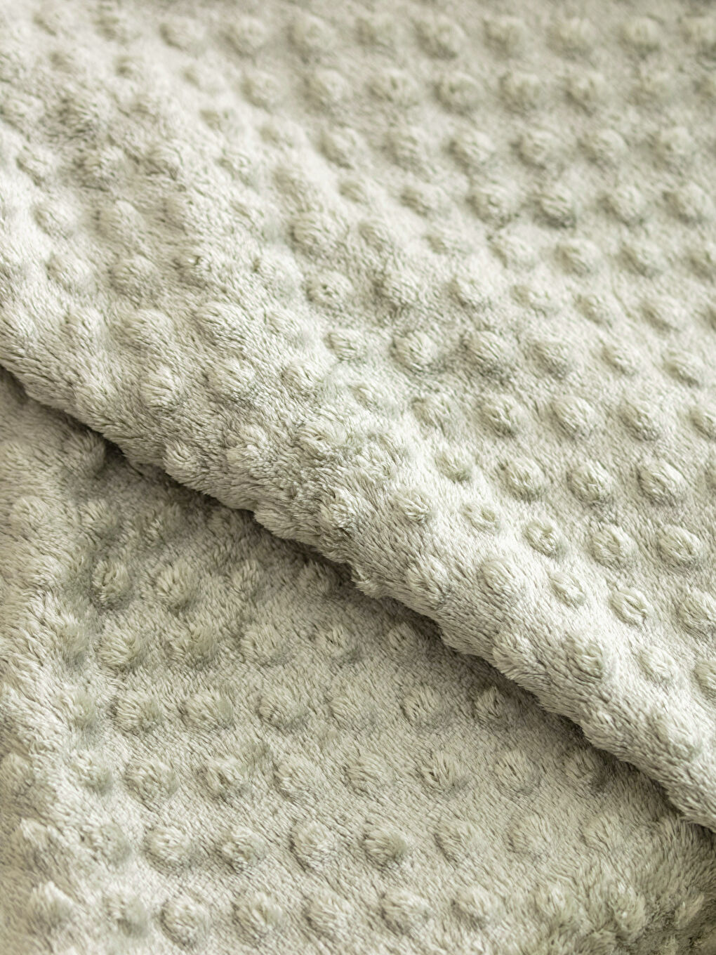 Yeşil Tomurcuk Desenli Wellsoft Bebek Battaniye 90x110 cm-2