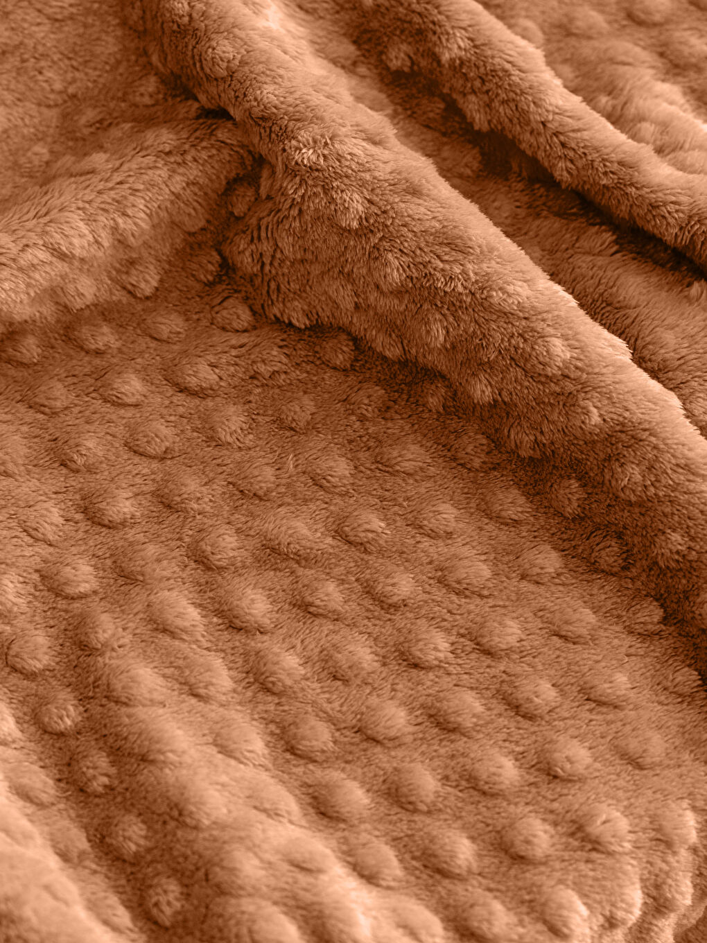 Turuncu Tomurcuk Desenli Wellsoft Bebek Battaniye 90x110 cm-3