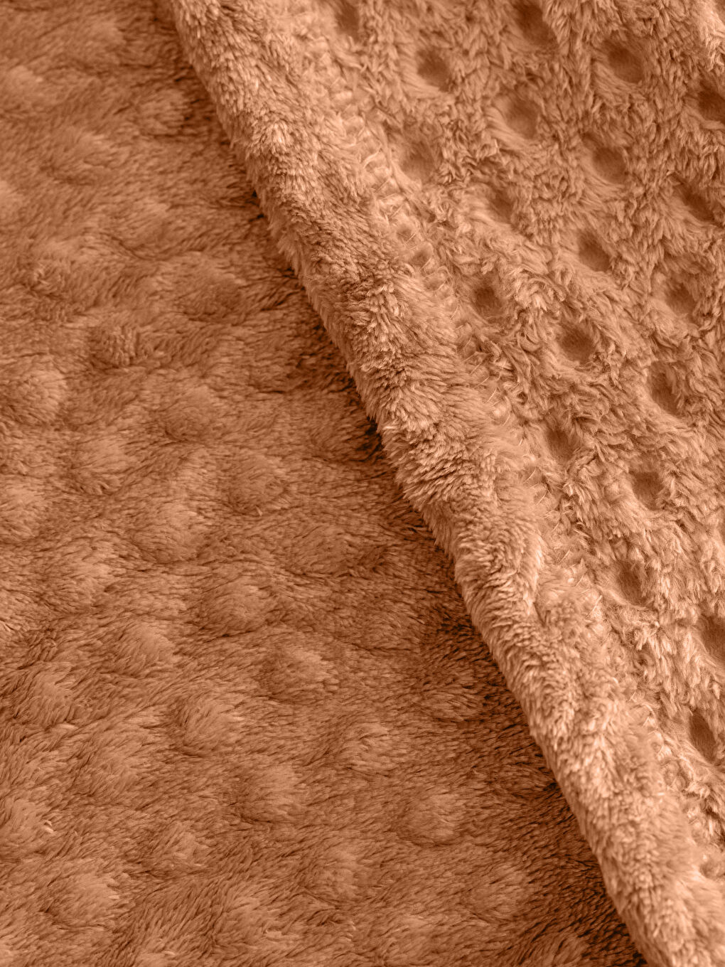 Turuncu Tomurcuk Desenli Wellsoft Bebek Battaniye 90x110 cm-4