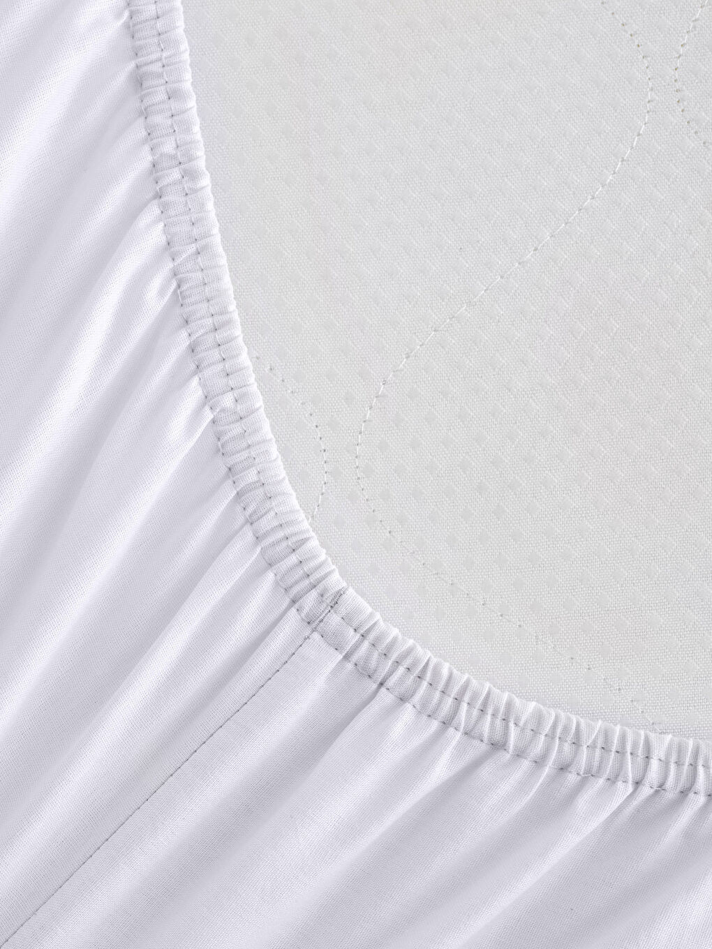 Drap Housse Double en Coton Standard 180x200x30 Cm-2